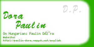 dora paulin business card